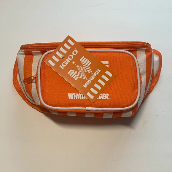 WHATABURGER Insulation 3 Can Fanny Pack Cooler Bag New - Picture 7 of 7